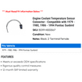 thumbnail image 2 of Engine Coolant Temperature Sensor Connector - Compatible with 1979 - 1980, 1986 - 1994 Pontiac Sunbird 1987 1988 1989 1990 1991 1992 1993, 2 of 2