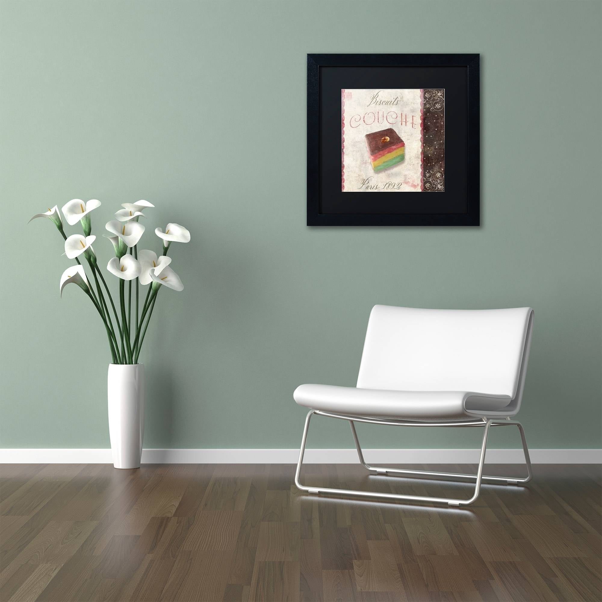 Trademark Fine Art "Patisserie XIV" Canvas Art by Color Bakery Black Matte, Black Frame