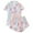 X_Rose Gold, variant on Wang6 Pajamas Sets for Womens with Shorts Soft Pjs Loungewear Sets 2 Pieces Short Sleeve V Neck Button Shirts Shorts Fruit Printed Sleepwear Set Red1 XL