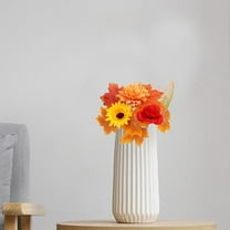 Thanksgiving Artificial Flower Bouquet, Pumpkin & Berry Fall Arrangement, Dining Table Centerpiece, Flower Decor