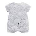 thumbnail image 4 of HWJAD Baby Boys 2-Pack Cotton Short Sleeve Rompers Everyday Summer Snap-Up Jumpsuit, Whale+Bear, 4 of 6