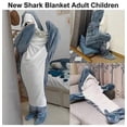 thumbnail image 4 of Sudadera con capucha y manta de tiburón para adultos, mono de tiburón para adultos, manta portátil para adultos, talla L, 4 of 4