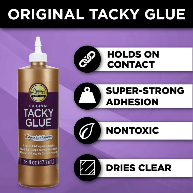 Aleene's Original Tacky Glue 16 fl oz 3 Pack, Premium All-Purpose Adhesive, Size: 16 fl oz - 3 Pack, Clear