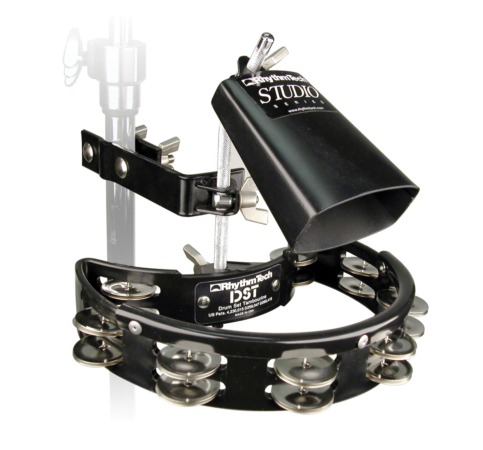 Rhythm Tech RT 5345 Timbales-Chrome w//Stand