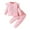 Rose, variante sur Heiheiup Ensemble pour Enfants en Coton Doux et Chaud, Col Ras du Cou, Motif Floral, Chandail à Manches Longues et Pantalon, Ensemble de Vêtements pour Filles