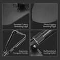thumbnail image 3 of Folding Shovel - Heavy Duty Carbon Steel Military Shovel, Mini Portable Camping Shovel, Trenching Tool for Off-Roading, Hiking, Digging Earth, Sand, M, 3 of 5