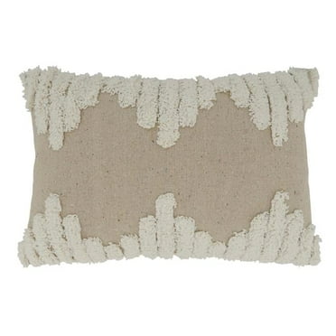Saro Lifestyle 275.I1320BP 13 x 20 in. Oblong Tufted Throw Pillow with Poly Filling