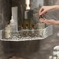 thumbnail image 4 of IMossad Corner Shower Caddy, Adhesive Bathroom Shelf Wall Mounted, Drill free, Acrylic Storage Organizer for Bathroom, Kitchen, 4 of 7