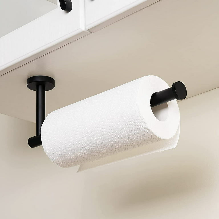 Paper Towel Holder Wall Mount BCOOSS Matte Toilet Paper Holder Black 