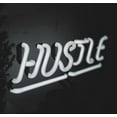 thumbnail image 6 of Amped & Co Hustle Neon Sign, White, Large 12 x 8 inches, Real Neon Desk and Table Lamp, 6 of 13