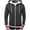 Grey, variant on Men's Autumn Hooded Sweatshirt with Zipper Cap Long Men's Jacket Sweatshirt for Men Black L
