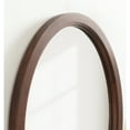 thumbnail image 4 of Kate and Laurel Hogan Mid-Century Oval Framed Wall Mirror, 18 x 24, Dark Walnut, Decorative Modern Wood Mirror with Soft Curvature and Oval Shape, 4 of 9