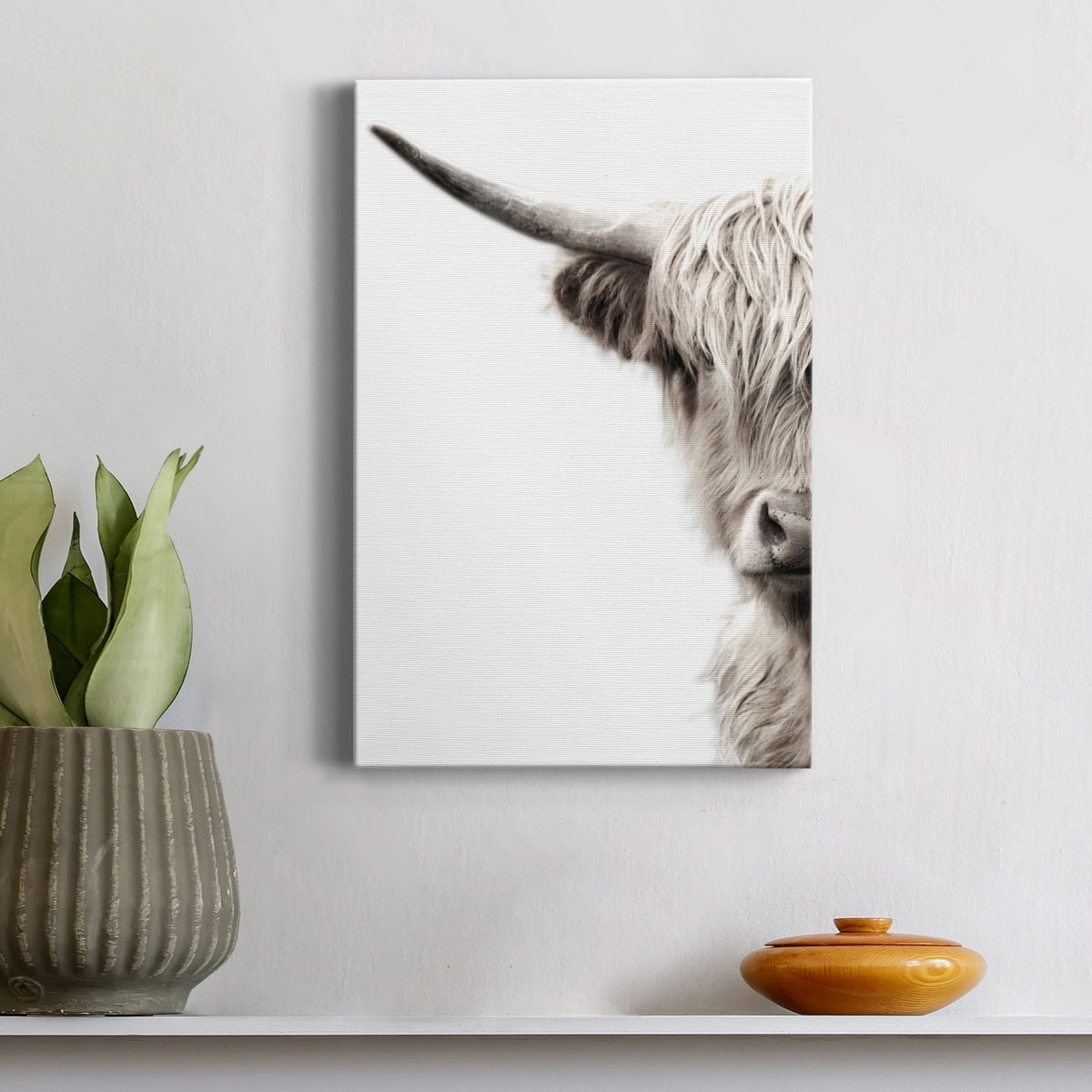 Highland Cattle Premium Gallery Wrapped Canvas - Ready to Hang - 32 x 48