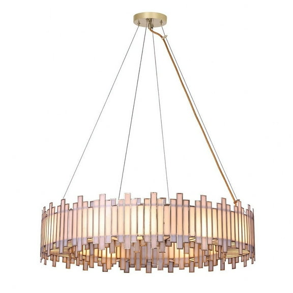 46467-010 Eurofase Lighting Birla - 12 Light Chandelier In Contemporary Style-9 Inches Tall and 37 Inches Wide
