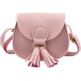 thumbnail image 2 of 1Pack Little Girls Purses ,Toddler Crossbody Purse Princess Purses Handbags Cute Girl Wallets Mini Shoulder Crossbody Bags for Kids, Tassel Style(Pink), 2 of 7
