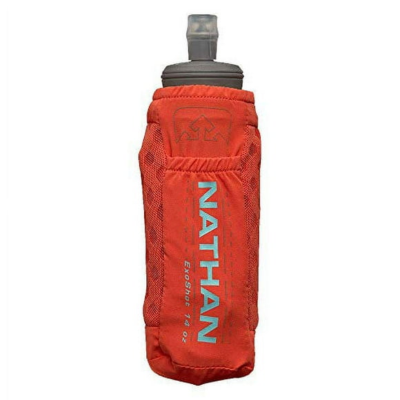 Nathan Handheld ExoDraw / ExoShot 2.0 18oz / 14oz Insulated Soft Flask - Portable Hydration Bottle for Marathons, Hiking, Ultra Running and Outdoor Activity (Pastel 14oz, 14oz)