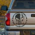 thumbnail image 4 of 2pcs We The People Sticker Decals 1776 Distressed American USA Flag Skull Decal, Patriotic Vinyl Decal for Auto Car Truck SUV Window, 4 of 6