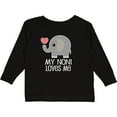 thumbnail image 3 of Inktastic My Noni Loves Me Grandchild Boys or Girls Long Sleeve Toddler T-Shirt, 3 of 5