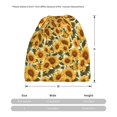 thumbnail image 3 of Disketp Romantic Elegant Sunflower Slouchy Beanie Hip-Hop Soft Lightweight Running Beanie Adult Hats Chemo Cap for Men Women, 3 of 8