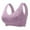 Purple, variant on Womens Rib Knit Bras No Underwire Wireless Seamless Bra Push Up Bralette Full Coverage Soft Comfort Everyday Bra Mint Green XXXXXXL