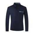 thumbnail image 6 of Siaonvr Men's and Big Men's Pique Polo Shirt Mens Long Sleeved Shirt Button Color Matching Sports Shirt Tops, 6 of 6
