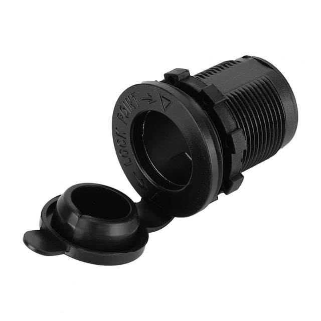 Enchufe del encendedor de cigarrillos de la motocicleta del coche del ABS de 12V 24V con cubierta impermeable