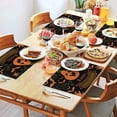 thumbnail image 4 of Halloween Horror Orange Pumpkin Spooky Castle Placemats Set of 4 Funny Holiday Table Mats for Dining No Slip Waahable Fall Seasonal Cute Kitchen Decor Party Home Decoration, 4 of 6