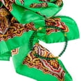 thumbnail image 7 of Noble Heritage Silk Square Shawl Green Traditions of Faberge Scarf, 7 of 7