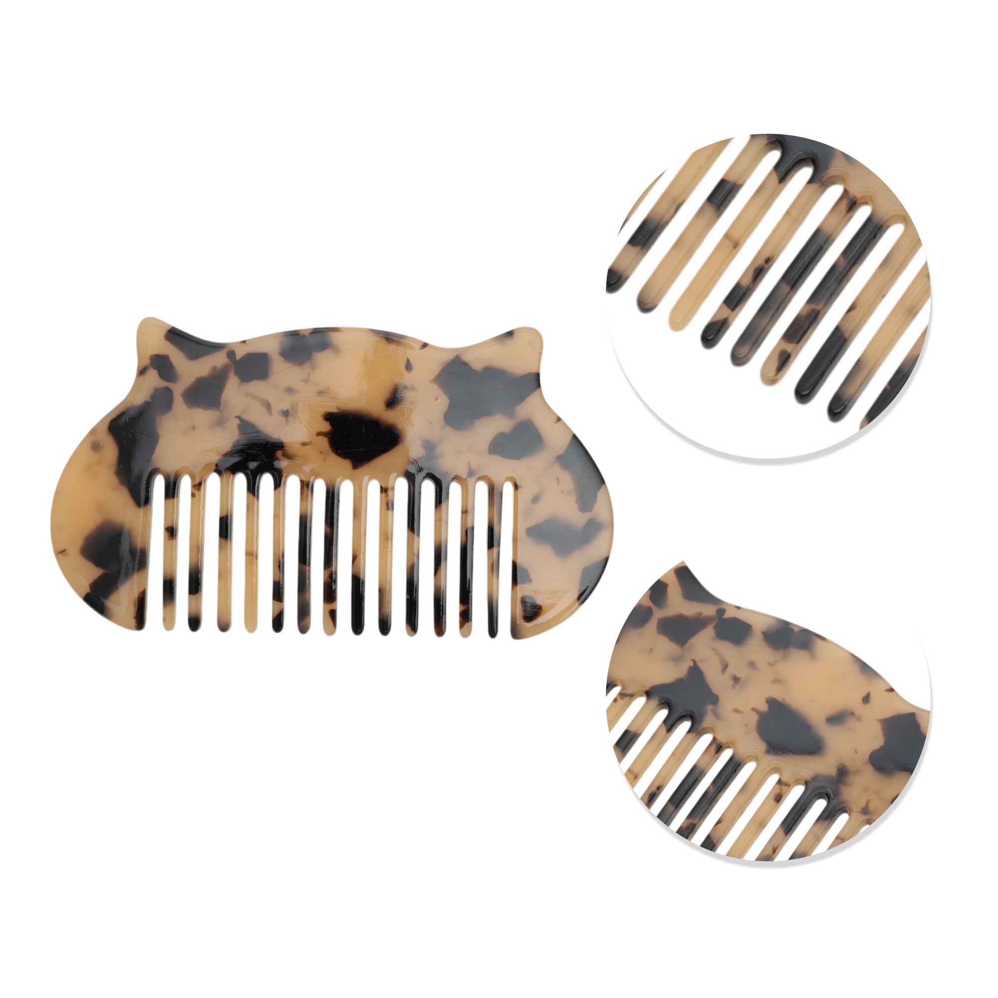 Unique Bargains 1 Pc Durable Cat Hair Comb Designed for All Hair Types Light Brown