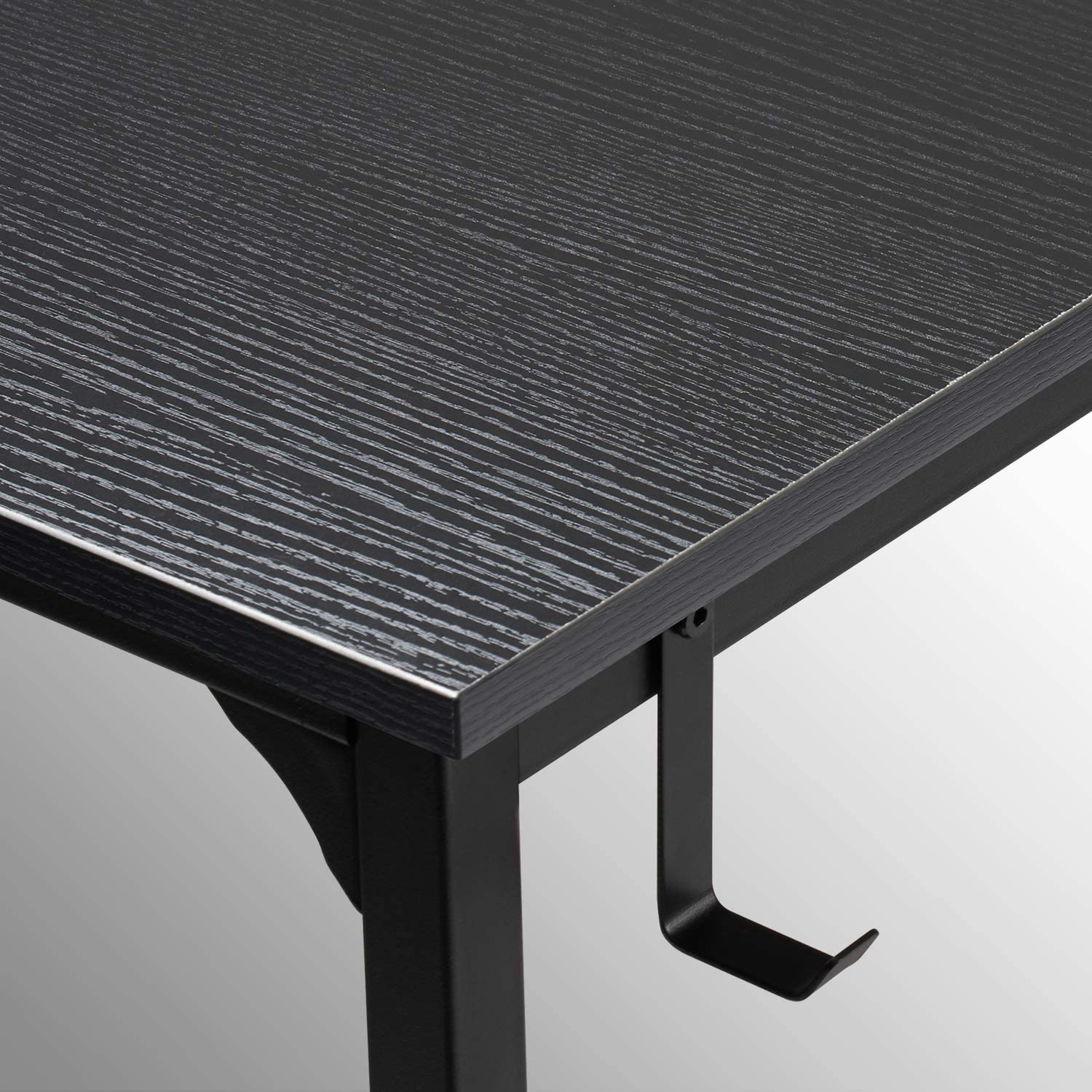 Side Table 55-Inch Industrial Computer Desk With Storage Shelves ...