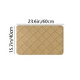 thumbnail image 3 of Lisbinx Soft Microfiber Bath Mat | Super Absorbent Non-Slip Bathroom Rug | Quick-Dry Velvet Fleece Floor Mat for Living Room Bedroom Kitchen | 40X60Cm, 3 of 5