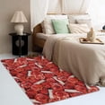 thumbnail image 3 of Rose Rugs for Living Room Bedroom - Flower Rug 4x5 - Red Carpet for Home Decor - Washable Non Slip Patterned Indoor Large Area Rug - Soft & Low Pile (ZK&728), 3 of 7