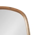 thumbnail image 3 of Kate and Laurel Prema Soft Round Rectangle Modern Wall Mirror, Natural Brown, 20 x 30, Framed Rounded Rectangular Mango Wood Mirror for Minimal Home Decor, 3 of 9