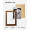 thumbnail image 5 of SONGMICS Collage Picture Frames, 4x6 for Wall Decor 12 Pack, Assembly Required, Rustic Brown, 5 of 5