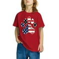 thumbnail image 5 of CFLVAEK 4th of July Patriotic Indenpendence Day T Shirts for Kids American Flag Graphic Tees Comfy Short Sleeve Round Neck Cotton Tops 7 Years, 5 of 7