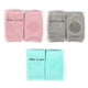 thumbnail image 2 of Hukapapa 3 pares de rodilleras para gatear, protectores antideslizantes para rodillas para bebés, calentadores de piernas para niños pequeños, rosa + verde claro + gris claro, 2 of 8