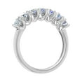 thumbnail image 2 of 1 Carat 7-Stone Diamond Wedding Band Ring in 14K White Gold (Ring Size 4), 2 of 4