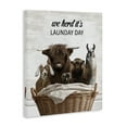 thumbnail image 3 of Stupell Industries Herd It's Laundry Day Animals Quotes and Sayings Painting Wrapped Canvas Canvas Art Print Wall Art, 16 x 20, 3 of 7