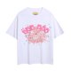 thumbnail image 1 of Sp5der cantante de hip-hop Young Thug mismo estilo letras de espuma 555555 pareja camiseta rosa de manga corta6020#blanco, 1 of 5