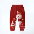 thumbnail image 4 of IVEYRTF Children's Christmas Pattern Pants Elastic Waistband with Drawstring and Pockets Thickened Casual Sports Sweatpants Trousers for Kids 2-13 Years(Multicolor#1,7-8 Years), 4 of 4