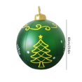 thumbnail image 3 of Bola inflable de Navidad de 60 cm, bola inflable de Navidad con brillo de PVC (estilo Z), 3 of 8