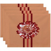 Simply Daisy 18" x 14" Flower Child 2 Floral Print Placemats, Set of 4