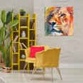 thumbnail image 4 of Stupell Industries Modern Strong Lion Gaze Canvas Art, 30 x 30, by Walker Noble, 4 of 8