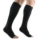 thumbnail image 3 of Medias elásticas de compresión con puntera abierta y cremallera en el medio del cuerpo con liguero y presión venosa, calcetines deportivos de talla grande con cremallera, 3 of 6