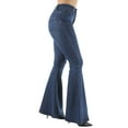 thumbnail image 3 of Fashion2Love Women's Plus Size Bell Bottom High Waist Flared Bootleg Jeans, 3 of 9