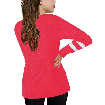 

Cathalem 4t Girl Sweater Tunic T-Shirt Casual Kids Loose Casual Sweatshirt Long Sleeve Crewneck Pullover Little Girl Undershirts Shirt Red 4-5 Years