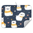thumbnail image 3 of Cute Alpaca Pattern Drying Dish Mat Quick Drying Absorbent Soft Durable for Kitchen 18" x 24", 3 of 10