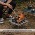 thumbnail image 4 of Soporte para leña de estufa de leña, parrilla para fogatas con bolsa de transporte para picnic, barbacoa, camping, mochilero y pesca en interiores y exteriores., 4 of 7