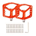 thumbnail image 2 of Pedales de bicicleta antideslizantes ligeros de 1 par de equipos de nailon rojo Sunnimix pedales de bicicleta de montaña, 2 of 8