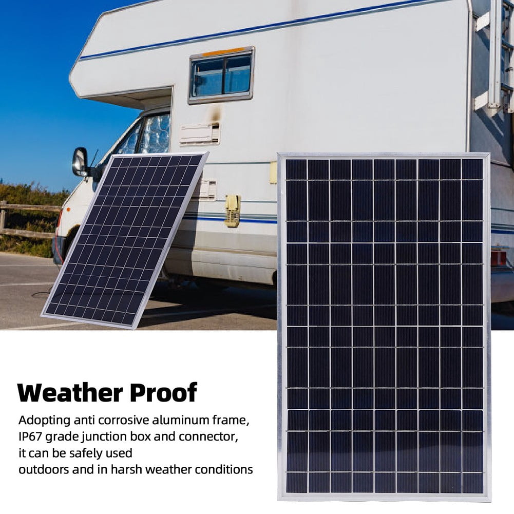 200W Solar Panel 12V Trickle Charger Battery Charger Maintainer Boat Car Rv